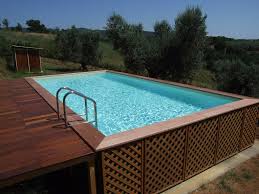 Aufstellpool Mit Aussenverkleidung Auch Fur Hanglagen Geeignet Da Jardinero In 2020 Pool Rechteckig Pool Uber Dem Boden Hinterhof Pool Landschaftsbau