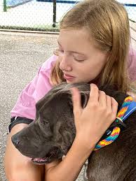 Adopted dog Arabella is a sweet, gentle companion