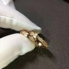 Cartier Love Ring Small Model In 18k Pink Gold With Diamonds B4218100 Cartier Love Ring Love Ring Cartier Love