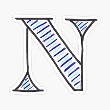 And here we have our completed bubble letter a . Bubble Letter N Spiral Notebook By Abbyresnic Redbubble