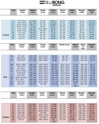 billabong size chart wetsuit warehouse