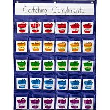 Carson Dellosa Positive Reinforcement Pocket Chart 1 Pocket Chart 30 Cards