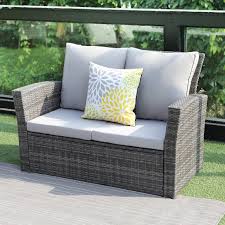 Wisteria Lane 5 Piece Outdoor Patio Furniture Sets Wicker Ratten Sectional Sofa Wi Outdoor Patio Furniture Sets Rustic Garden Furniture Outdoor Patio Furniture