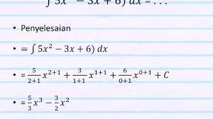 Maybe you would like to learn more about one of these? Contoh Soal Dan Pembahasan Tentang Integral Youtube