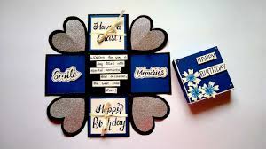 Photo album box easily make a creative explosion box by yourself…. How To Make Explosion Box For Birthday Handmade Explosion Box Explosion Box For Boyfriend I Youtube