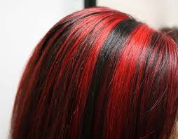 Short human hair wigs red highlight bangs pixie cut capless human hair wigs for black woman inexpensive short black hair highlights. Highlight Those Tresses Bright Red Black Hair With Highlights Red Blonde Hair Hair Streaks