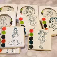 Watch the steps to making a pyo(paint your own cookie). Barbie Pyo Paint Cookies 12 Cookies In A Gift Box Mini Bites Cookies And Cake Miniatures
