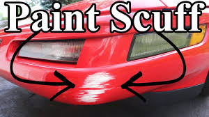 How To Remove Paint Scuffs On Your Car Paint Transfer Youtube