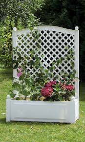 Maybe you would like to learn more about one of these? White Plastic Rectangular Planter Outdoor Planter Box With Trellis Garden Planter Boxes Planter Boxes