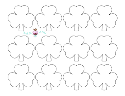 Bird On A Cake St Patrick S Day Shamrock Cupcake Toppers Shamrock Cupcakes Royal Icing Templates Shamrock Template