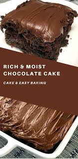 Rich Moist Chocolate Cake Moist Chocolate Cake Tasty Chocolate Cake Chocolate Cake Recipe Moist