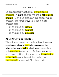 electrostatics rosedalegrade9electricity