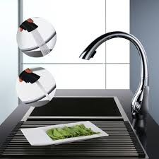 Mitigeur De Cuisine Col De Cygne Avec Douchette Extractible Et Bec Pivotant A 360 6110600516819
