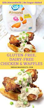 The seasoned breading on this chicken fried steak makes it extra crunchy. Dairy Free Gluten Free Chicken Waffles Dr Davinah S Eats