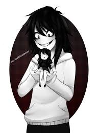 He might overreact abit with helping, despite being insanely jeff the killer (at the graves of his parents): Jeff The Killer