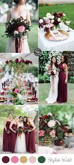 Wedding Trends 10 Fantastic Burgundy Color Combos For 2017 Burgundy Wedding Colors Winter Wedding Colors Fall Wedding Colors