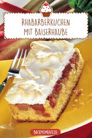 Rhabarberkuchen Mit Baiserhaube Rezept In 2020 Rhabarberkuchen Mit Baiserhaube Rhabarberkuchen Kuchen Und Torten Rezepte