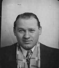 Old picture of my Dad Ernest Otte sharping a Band Saw Blade at Hughes  Brothers.