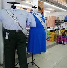 Baju sekolah lelaki warna biru pengawas lengan panjang. Standard Uniform Kuching Posts Facebook