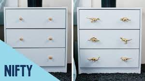 Black tall dresser with sparkle drawer pulls. 6 Unique Homemade Drawer Knobs Youtube