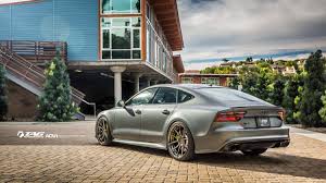 Audi Rs7 Matte Grey Forged Custom Adv1 Wheels Lowered Stance Flush San Diego S7 F Audi Audi Rs Audi Rs7