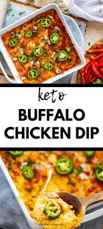 Low Carb Buffalo Chicken Dip Keto 1 Net Carb Kicking Carbs Recipe Buffalo Chicken Dip Chicken Dips Lunch Recipes
