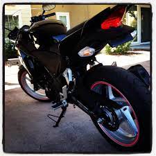 Progrip Hot Pink Reflective Tape On My Honda Cbr250r Honda Cbr250r Sport Bikes My Ride