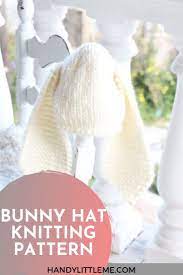 Baby Bunny Hat Easy Quick Pattern Hat Knitting Patterns Bunny Hat Baby Bunny Hat