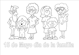 Dibujos para niños día de la familia. Carteles Dia De La Familia