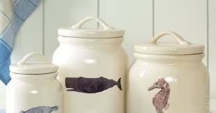 Experience a coffee wonderland with the airtight storage canisters. Coastal Apothecary Jars Glass Jars Storage Canisters For Kitchen Bathroom Coastal Decor Ideas Interior Design Diy Shopping
