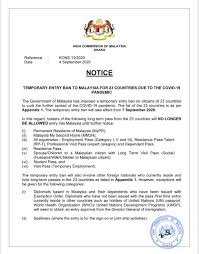 It was established on 7th april 1948, and is headquartered in geneva, switzerland. Notice Dated 4 September Temporary Entry Ban To Malaysia For 23 Countries Due To The Covid 19 Pandemic News From Mission Portal
