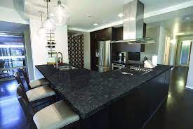 One of the famous steel grey granite leather finish usage options is to use it with white cabinets. Steel Gray Granite Low Maintenance Stain Free Scratch Free