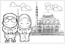 Maybe you would like to learn more about one of these? 10 Mewarnai Gambar Islami Coloring Pages Poster Selamat Hari Raya