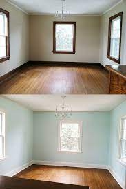 I have medium oak cabinets and a hardheaded husband who refused to paint or change our custom oak cabinets (or wood trim) from 1994. The Stained Wood Trim Stays 16 Wall Colors To Make It Sing Home Remodeling Updating House Painting Trim