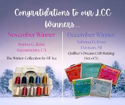 We're excited to celebrate our two prize winners for Linda's Crafter Club  monthly giveaway! One winner will receive the Winter Collection by Glide, a  beautiful assortment perfect for adding seasonal charm and