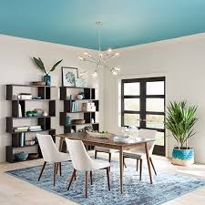 The room features a tall ceiling. Design Ideas For Dining Room False Ceilings Housing News