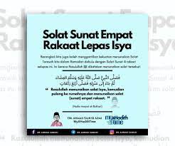 2 rakaat solat sunat lepas fardhu isya' dan. Gantikan Tarawih Dengan Solat Sunat Empat Rakaat Ismaweb