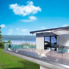 Clear, tinted or privacy glass. Glass Railing Europa Profil Aluminium Sa With Panels Outdoor For Stairs