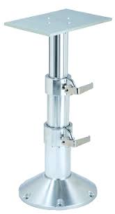 Garelick Marine Products Table Pedestals For Back Decks Salons And Pontoons Vintage Camper Vintage Camper Remodel Vintage Camper Art
