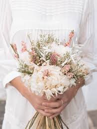 Décos naturelles fleurs sèches vintage mariage x2. Collection Mariage Cotton Bird X Rosa Cadaques Fleurs Mariage Champetre Bouquet Mariee Fleurs Mariage