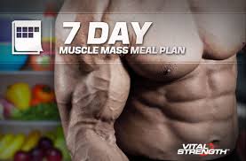 7 day muscle mass building food meal plan eat big to get big