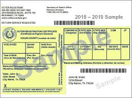 Votetexas Gov Your Voter Registration Card