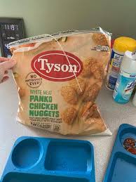 Chicken breast encrusted with japanese bread crumbs, sautéed, topped with fresh basil, garlic and tomato cream sauce and served over pasta How To Make Tyson Panko Chicken Nuggets Nutrition