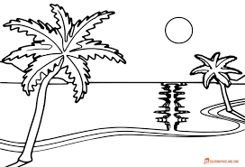 Beach ball, sand castle, swim trunks, you name it! Beach Coloring Pages Free Printable Outline Pictures