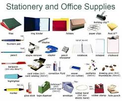 Learn stationery items name and picture with related english necessary vocabulary note and word meaning, it will help to keep in mind all stationery items name easily and build up vocabulary stocks. Image Result For Office Stationery Items Name List With Images English Vocabulary Vocabulary Stationery