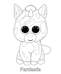 Heather the unicorn cat plush from beanie boos drawing. Coloring Rocks Beanie Boo Beanie Boo Birthdays Beanie Boos