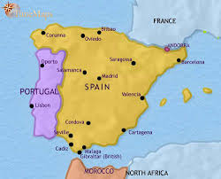It still has many structures that were built during the middle ages, and even some buildings that were built around the time of the first roman settlements. Map Of Spain And Portugal At 1960ad Timemaps