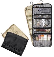 We are also a supplier of clear totes in bulk. Cosmetic Bag W Multiple Clear Pockets Quilted Satin Savvy