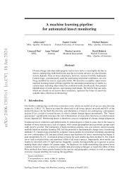 PDF) A machine learning pipeline for automated insect monitoring