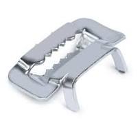 100pcs 304 Stainless Steel Ear-Lokt Buckle Metal Banding Clips 3/4" Width  Seal Pipe Clamp by U.S. Solid